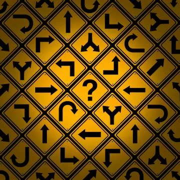 Choice and confusion Stock Illustration