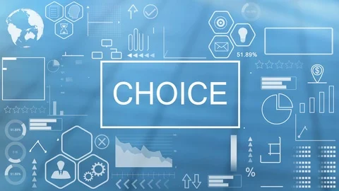 Choice, Animated Typography Stock Footage 116353305