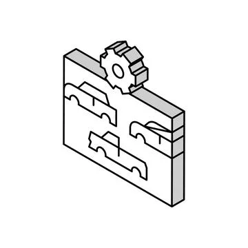 Choice of car body type isometric icon vector illustration Illustrazione stock