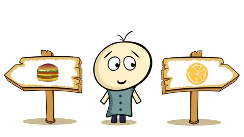 Choice cheeseburger and orange Stock Footage 99739508