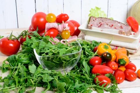 Choice of cold cuts Stock Photos