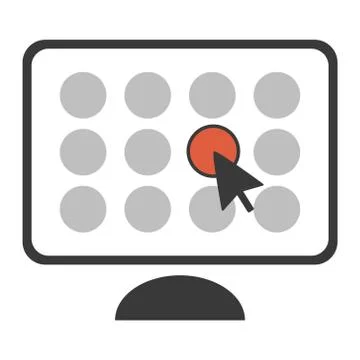 Choice Computer Click Concept Vector Stock Illustration