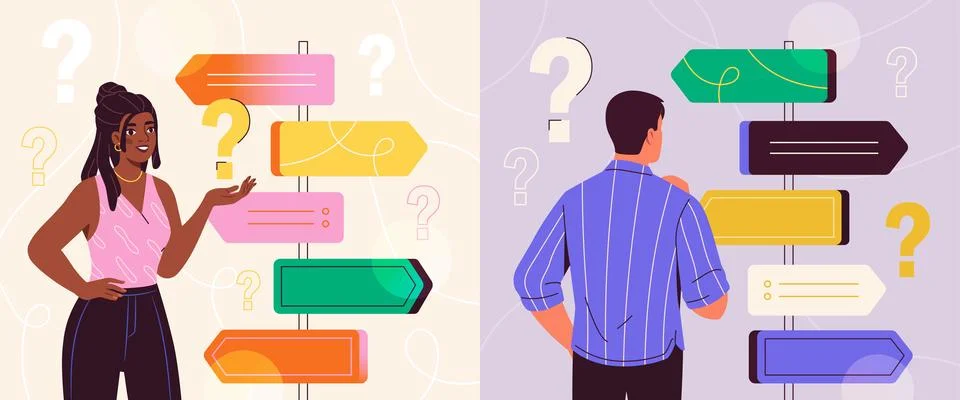 Choice destination concept Stock Illustration
