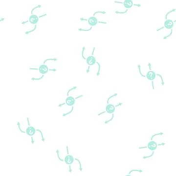 Choice of direction glyph vector seamless pattern Stock Illustration