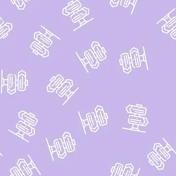 Choice of direction line vector seamless pattern Stock Illustration