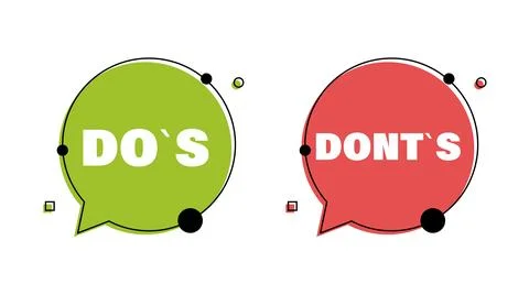 Choice do or dont. Quiz elements Stock Illustration