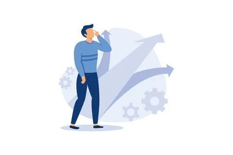 Choice flat modern design illustration Stock Illustration