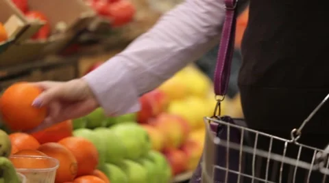 Choice fruits at market Stock Footage 59336517