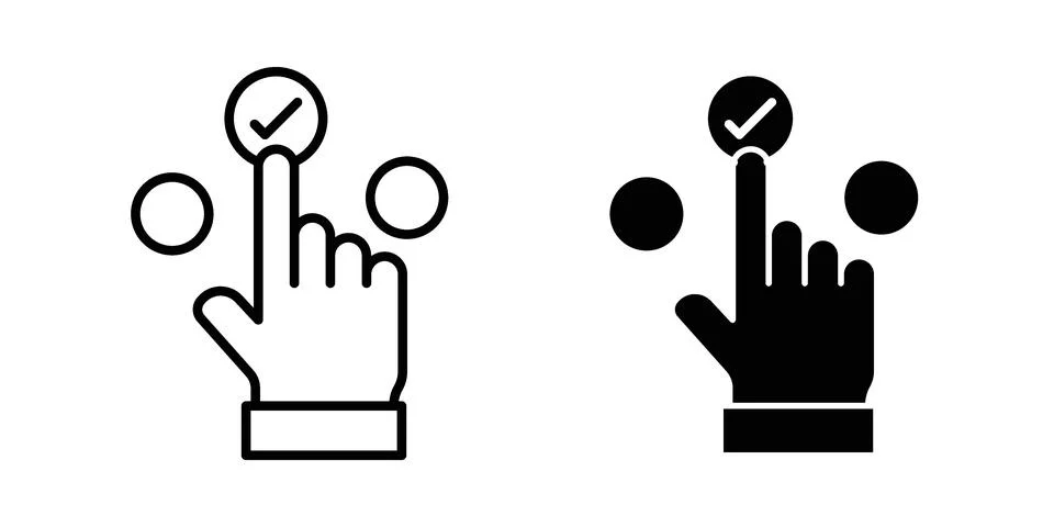 Choice icon concept. best for web design Illustrazione stock