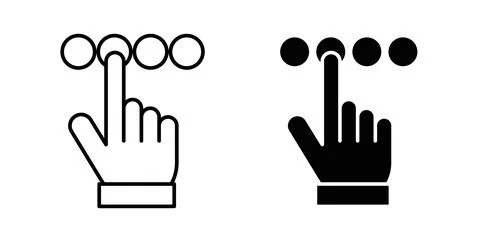 Choice icon. Style is flat and line symbol イラスト素材