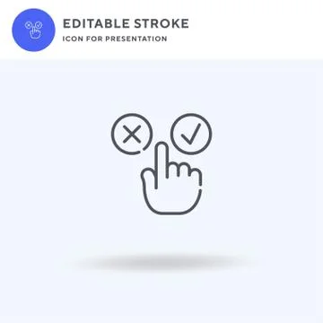 Choice icon vector, filled flat sign, solid pictogram isolated on white, logo Stock Illustration