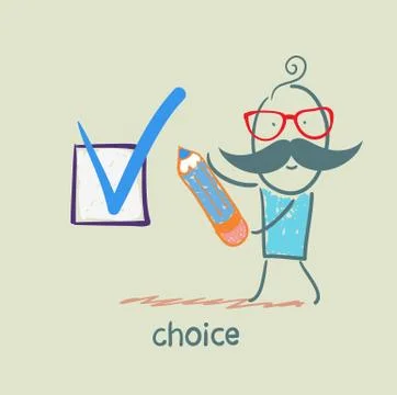 Choice Illustrazione stock