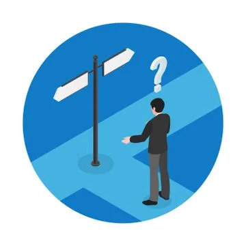 Choice Isometric Concept Stockillustratie