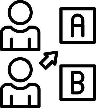 Choice Line Icon Design Stock Illustration