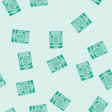 Choice list glyph vector seamless pattern Stock Illustration