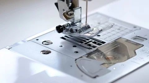 Choice of a needle before a sewing Stock Footage 94124280