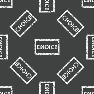 Choice stamp pattern Stock Illustration