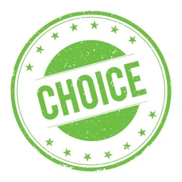 CHOICE stamp sign Stock Illustration