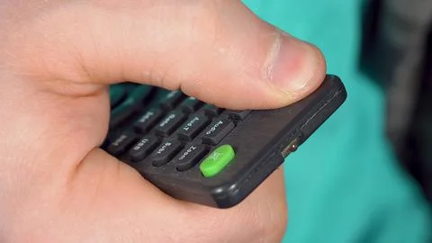 Choice switch OFF on the remote button Stock Photos