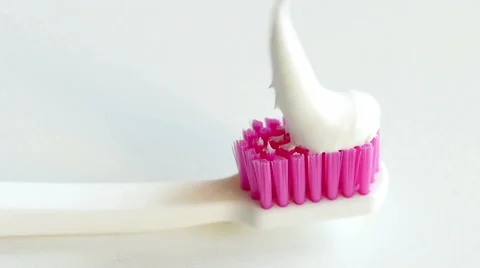 Choice Of Toothpaste And Toothbrushes In Oral Hygiene Stock-Footage 56299577