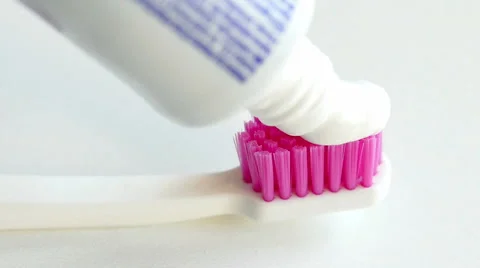 Choice Of Toothpaste And Toothbrushes In Oral Hygiene Stock Footage 56299628