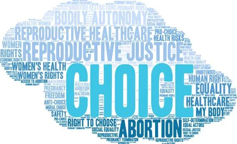 Choice Word Cloud Stock Illustration