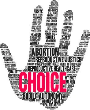 Choice Word Cloud Stock Illustration