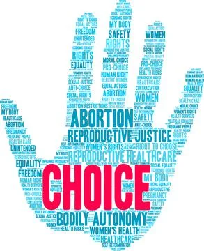 Choice Word Cloud Stock Illustration