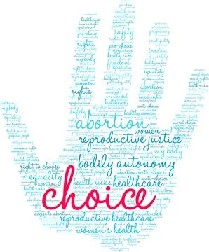 Choice Word Cloud Illustrazione stock