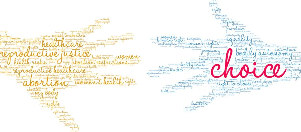 Choice Word Cloud Stock Illustration
