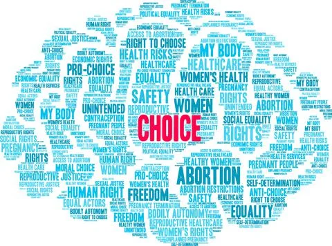 Choice Word Cloud Stock Illustration