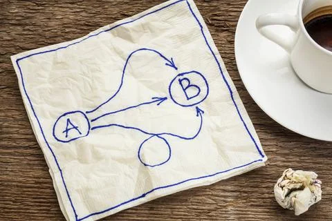  choices, options, alternatives multiple ways for going from A to B, reach... Stock Photos