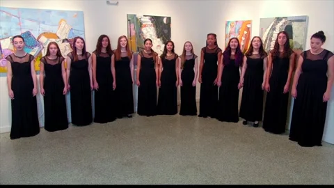 Choir Performing In a Museum Stock Footage 257944040