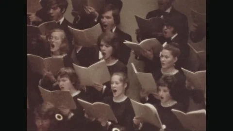 Choir Singing Classical Music Stock Footage 113149834