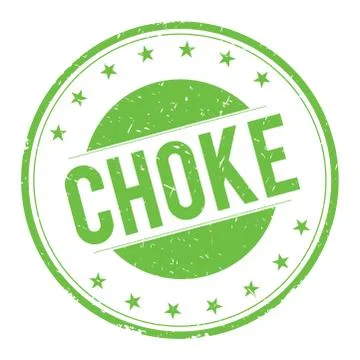 CHOKE stamp sign Ilustración de archivo