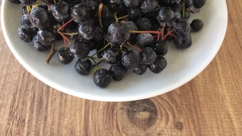 Chokeberry close up view. Stock Footage 284723803