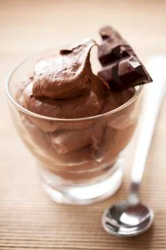 Chokolate mousse Stock Photos