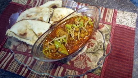 Cholay Chicken 스톡 사진