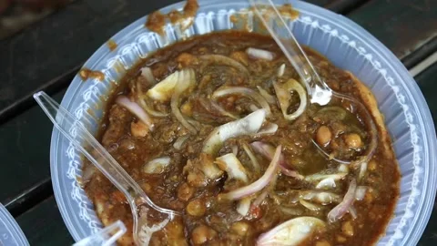 Chole Bhature Stock Footage 133102083