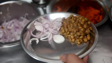 Chole Bhature Stock Footage 133102678