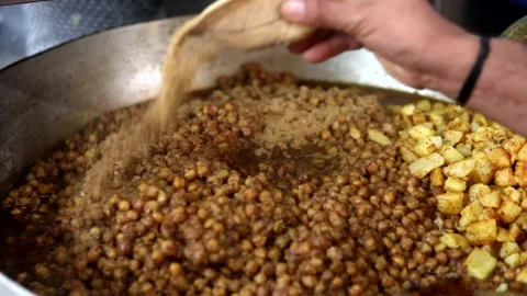 Chole Bhature Stock Footage 133102704