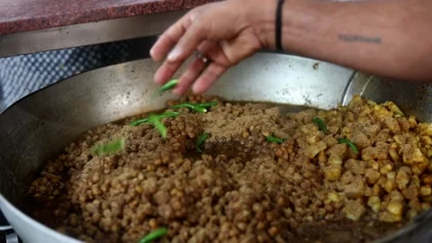 Chole Bhature Stock Footage 133102706