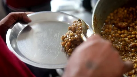 Chole Bhature Stock Footage 133102714