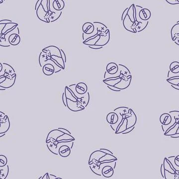 Cholecystectomy surgery line seamless pattern Stock Illustration