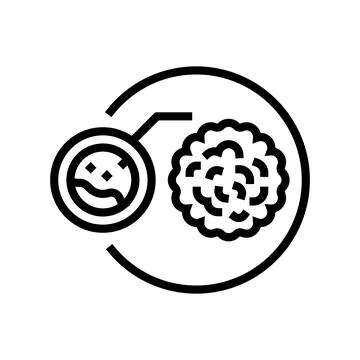Cholesterol in blood line icon vector illustration Stock Illustration