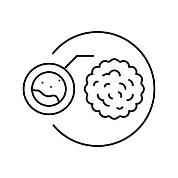 Cholesterol in blood line icon vector illustration Stock Illustration