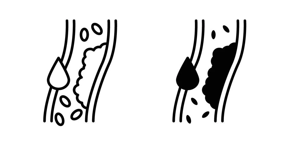 Cholesterol icon design. Simple Vector illustrations.. Stock Illustration