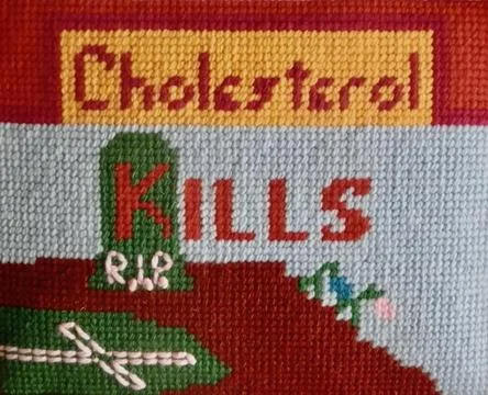 Cholesterol kills Stock Illustration
