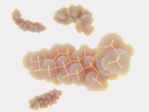 Cholesterol molecules Stock Illustration