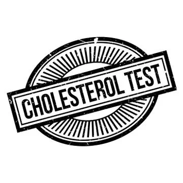 Cholesterol Test rubber stamp Stock Illustration